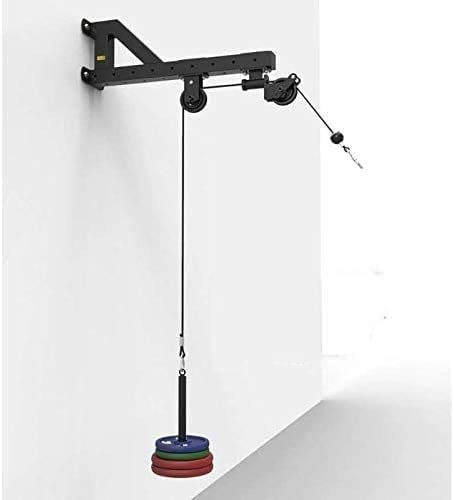 Biceps Curl LFJ LAT Pull Down Pulley System Weight Pulley System with Loadng Pin Cable Machine Pulley Attachment for Triceps Pull Down Forearm Back Shoulder Home Gym Equipment
